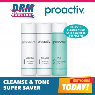 Proactiv Cleanse & Tone Bonus Saver Kit ( 2 Cleansers - Expiry April 24 + 1 Toner - Expiry June 24) Now at $79 UP $110.70