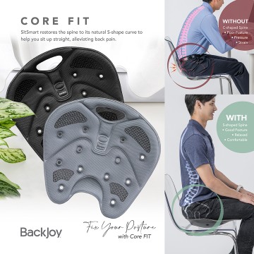 SPECIALS!  SITMART COOLING CORE FIT FOR A HEALTHIER POSTURE & SPINE NOW $90.90 (UP$120.90) AVAILABLE in GREY & BLACK