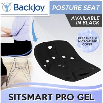 BackJoy SitSmart Posture Plus Pro Gel (Black)