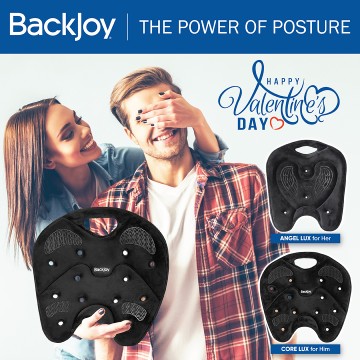 BACKJOY COUPLE COMBO SET - SITSMART CORE & ANGEL LUX  (BLACK) NOW $138 UP $281.80