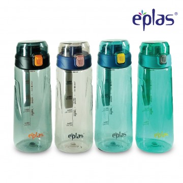 NEW! Eplas (EGA 580ml) BPA-Free Clear Sporty Bottle with measurement marks