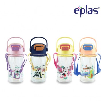 Eplas EGBR 480 BPA-Fee Eastman Tritan One-Touch kid bottle w/ straw, handle, strap and locking system cap (480ml)