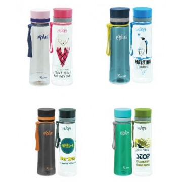 EPLAS 2- In -1 600ML ( EGH 600+EGHT600) BPA-FREE WATER BOTTLE (4 SETS) NOW $22 UP $31.80
