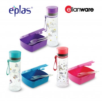 Eplas EGH 500 BPA-Free water bottle + Elianware Lunch box bundle set NOW $14.90 UP $22.80 (Available in 3 colour sets)