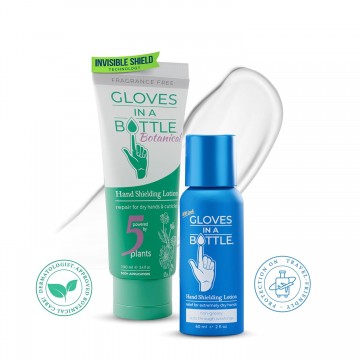 Gloves In A Bottle Shielding Lotion Bundle Deal (Botanical + Travel Size, Regular) Now $32 UP $45.80