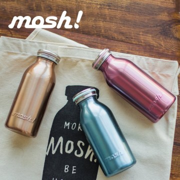 Mosh! Stainless Steel Double-walled Bottle (350ml) - Available in 6 colours