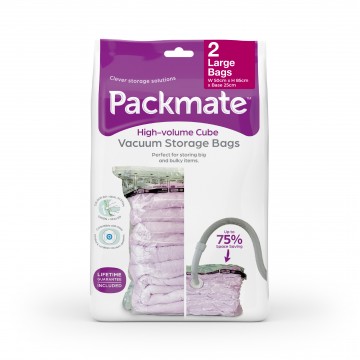 Pack Mate Space Saver Vacuum Seal Storage Bags, High Volume  (Large) 2 in a Pack