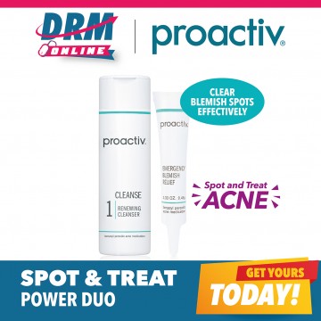 Clearance! Proactiv Spot & Treat Power Duo Bonus Pack ( 1 Cleanser , Expiry April 24 + Emergency Blemish Relief , Expiry Jan 24)  NOW 39.90 UP $78.80