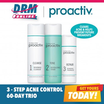 Proactiv US's 3-Step System Acne Control Kit (60 Day Kit)  + Free Toner (60ml) + Repair Lotion (30ml) Value Set - Now $86 UP $147.60